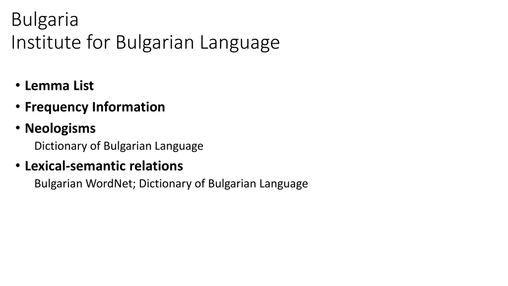 bulgaria institute for bulgarian language