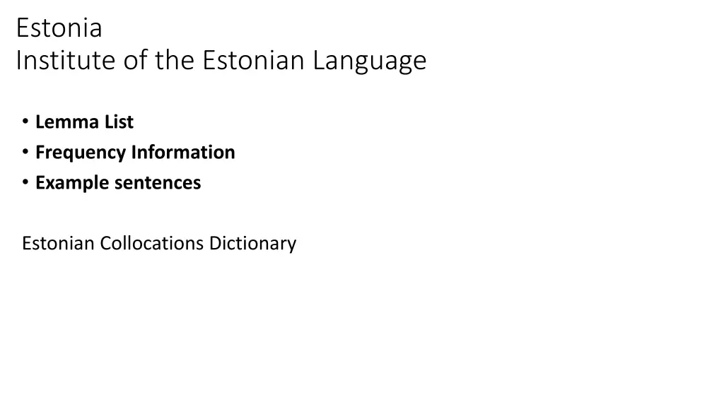 estonia institute of the estonian language