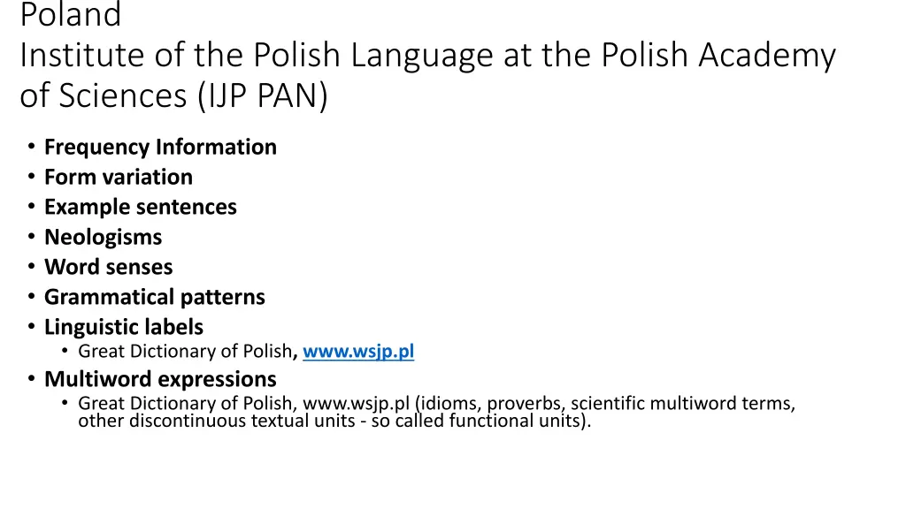 poland institute of the polish language