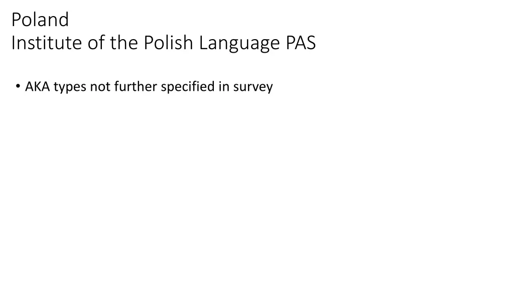 poland institute of the polish language pas