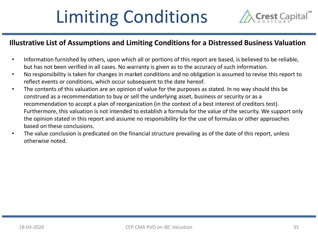 limiting conditions 3