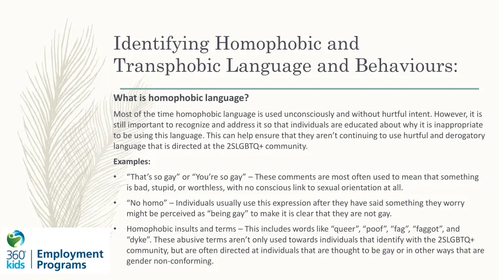 identifying homophobic and transphobic language