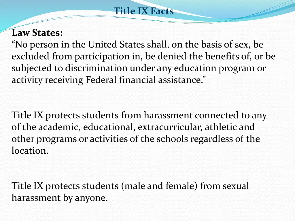 title ix facts