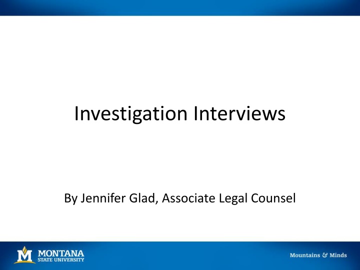 investigation interviews