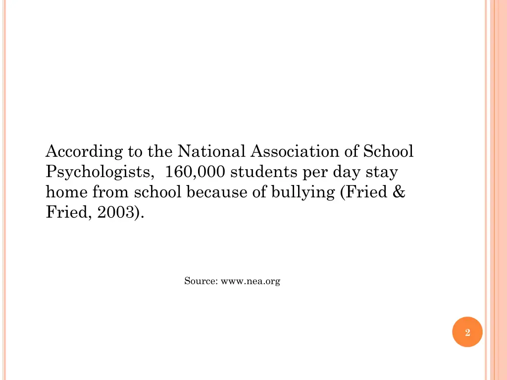 according to the national association of school