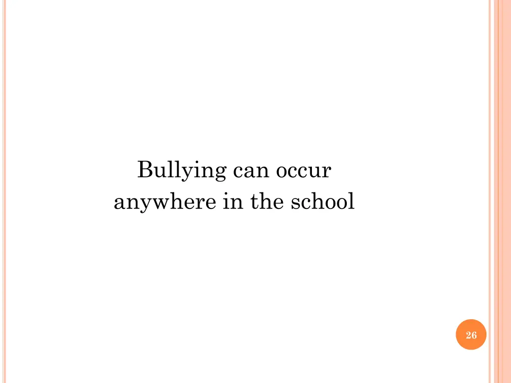 bullying can occur anywhere in the school