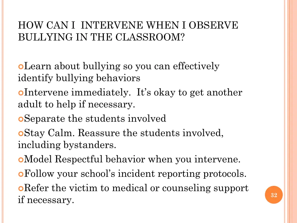 how can i intervene when i observe bullying 1