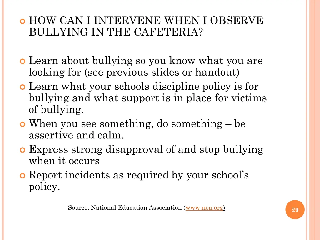 how can i intervene when i observe bullying