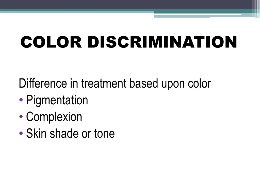 color discrimination