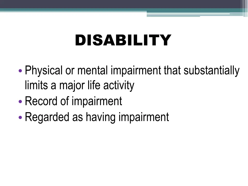 disability