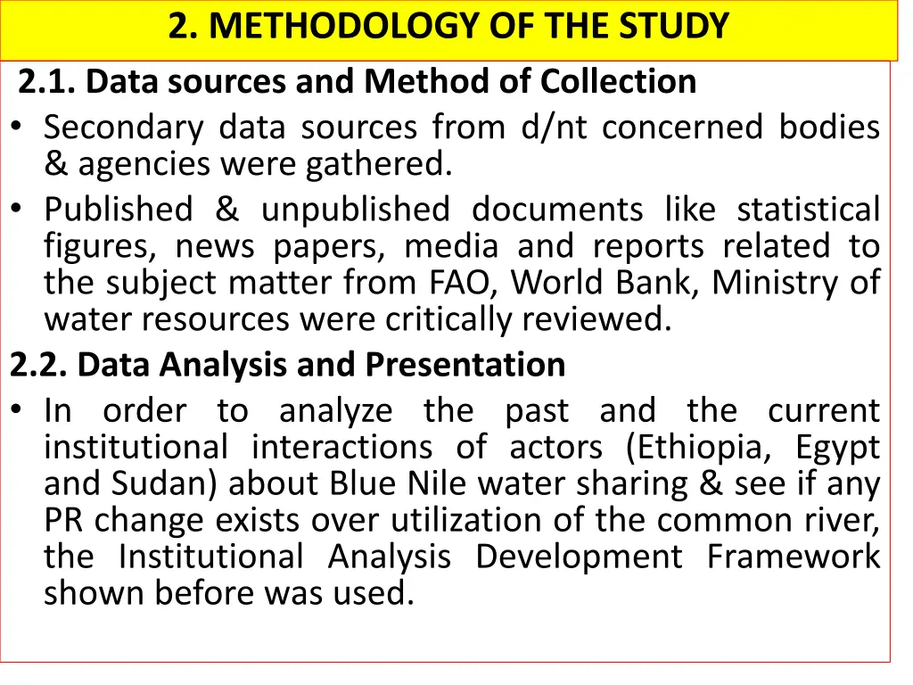 2 methodology of the study 2 1 data sources