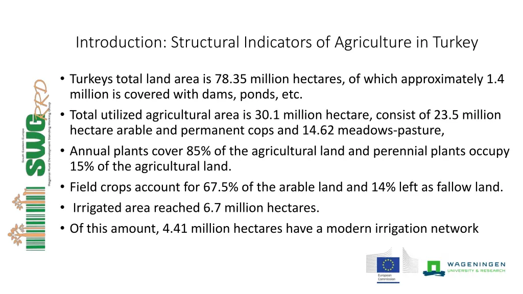 introduction structural indicators of agriculture