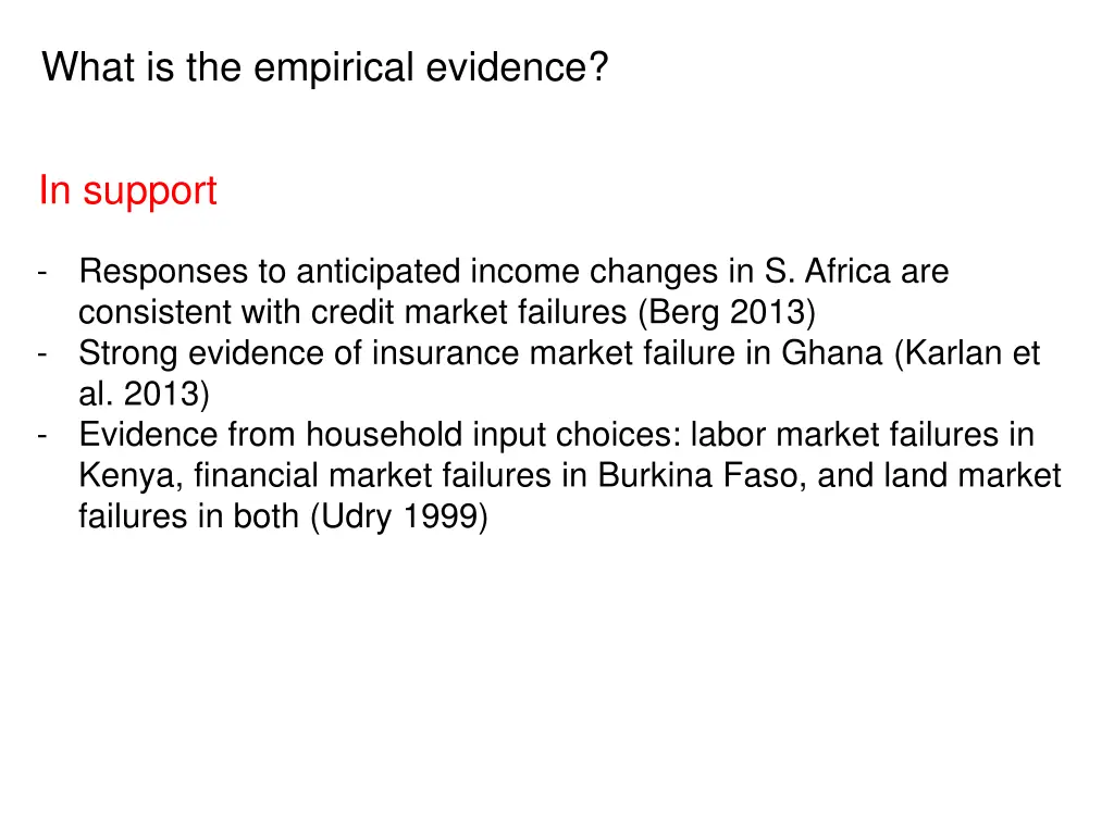 what is the empirical evidence 1