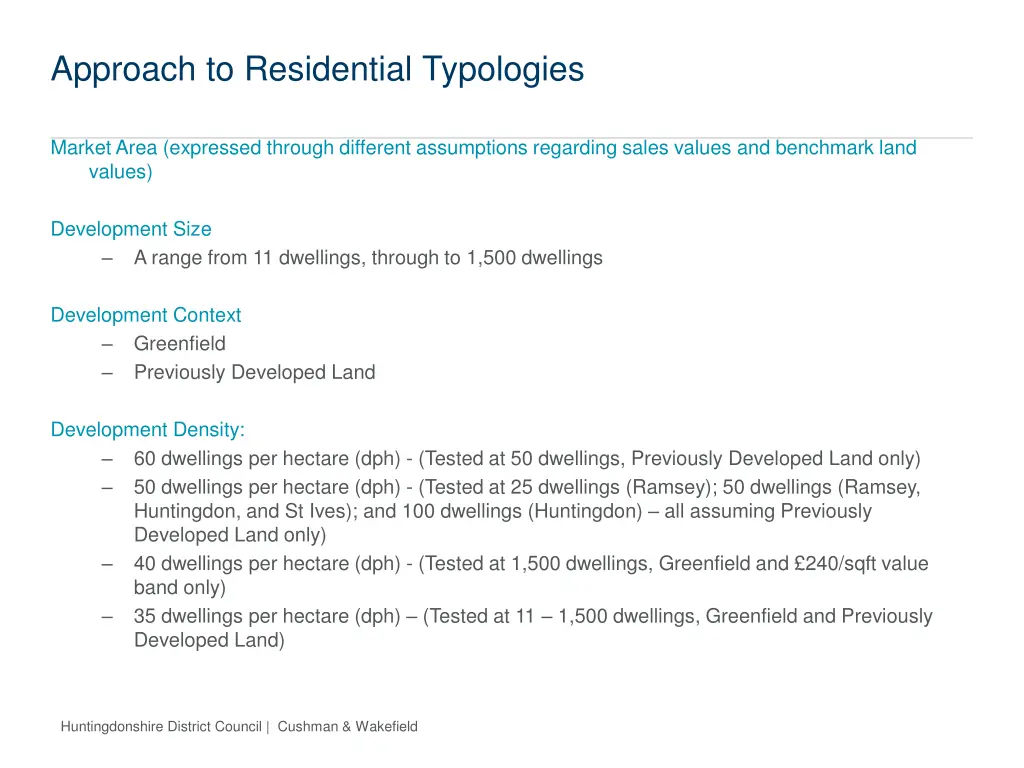 approach to residential typologies 1