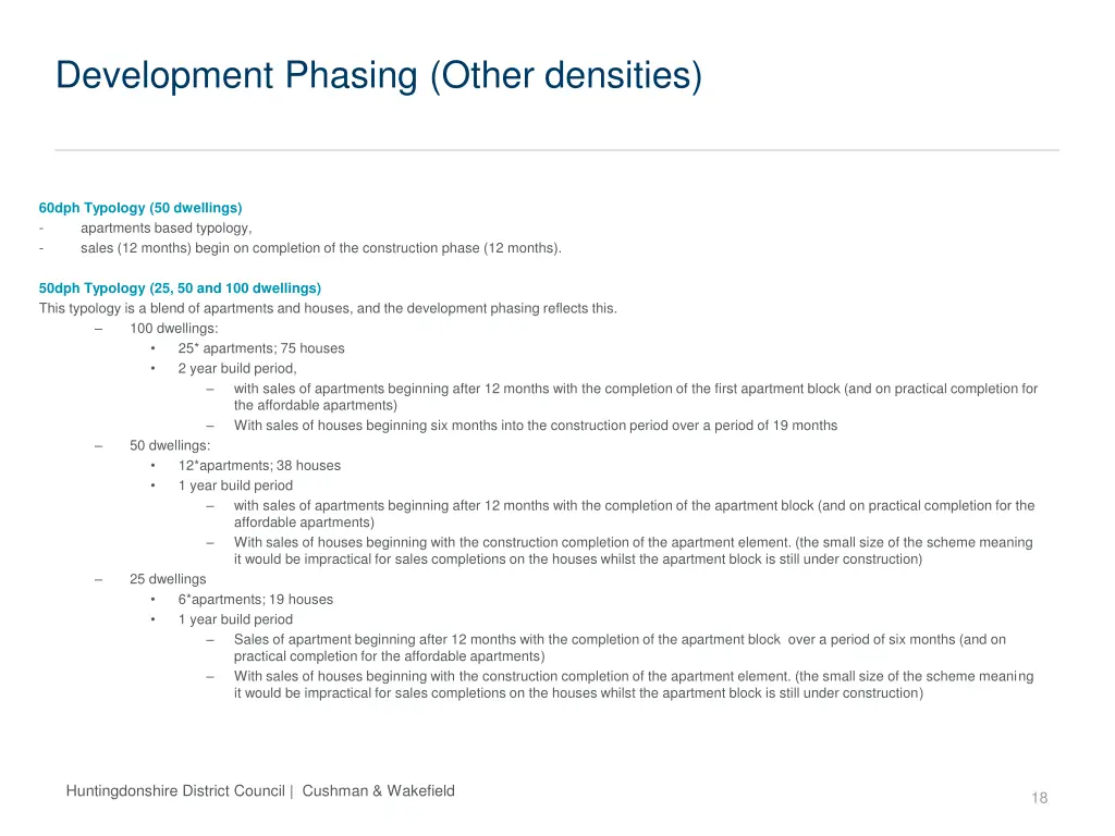 development phasing other densities