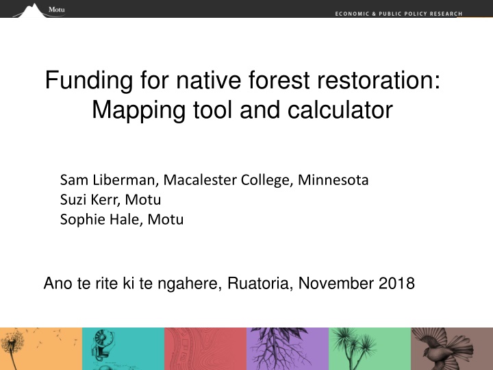 funding for native forest restoration mapping