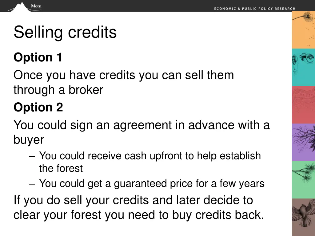 selling credits