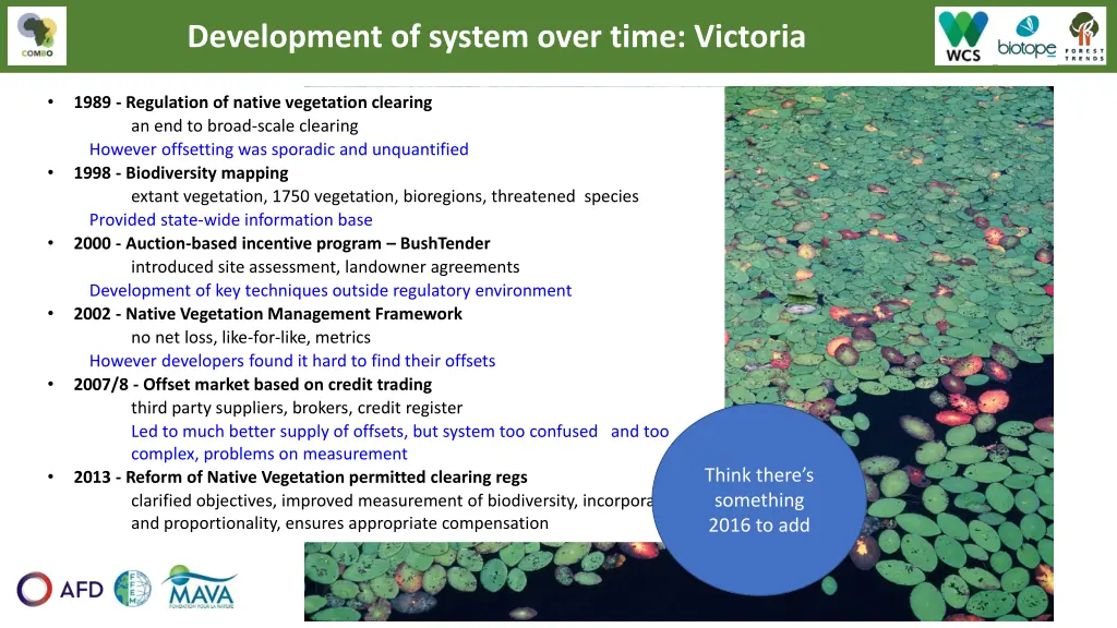 development of system over time victoria