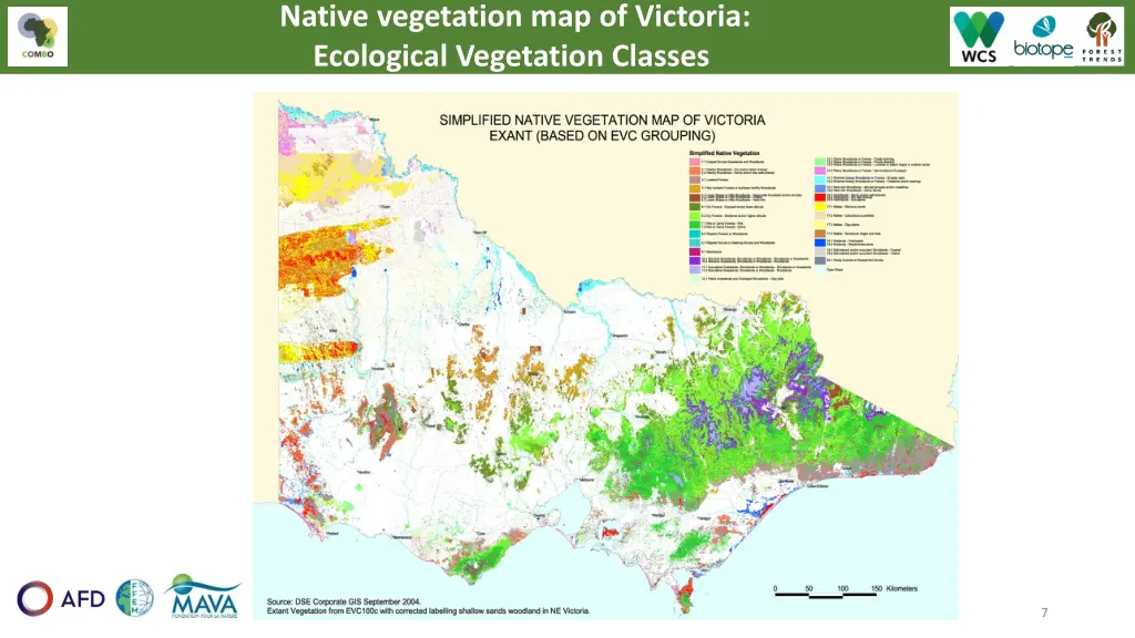 native vegetation map of victoria ecological