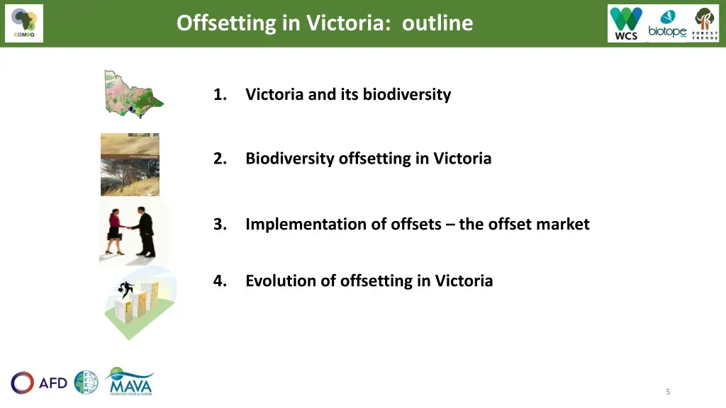 offsetting in victoria outline