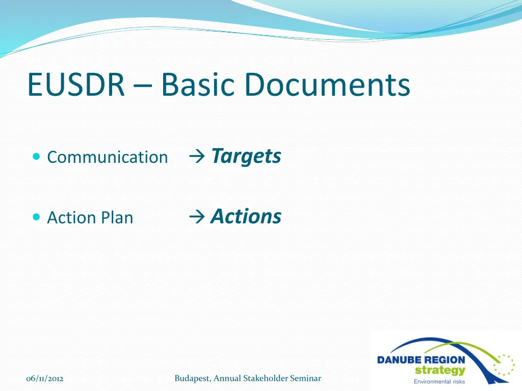 eusdr basic documents 1