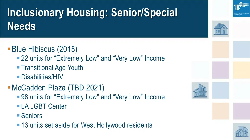 inclusionary housing senior special needs