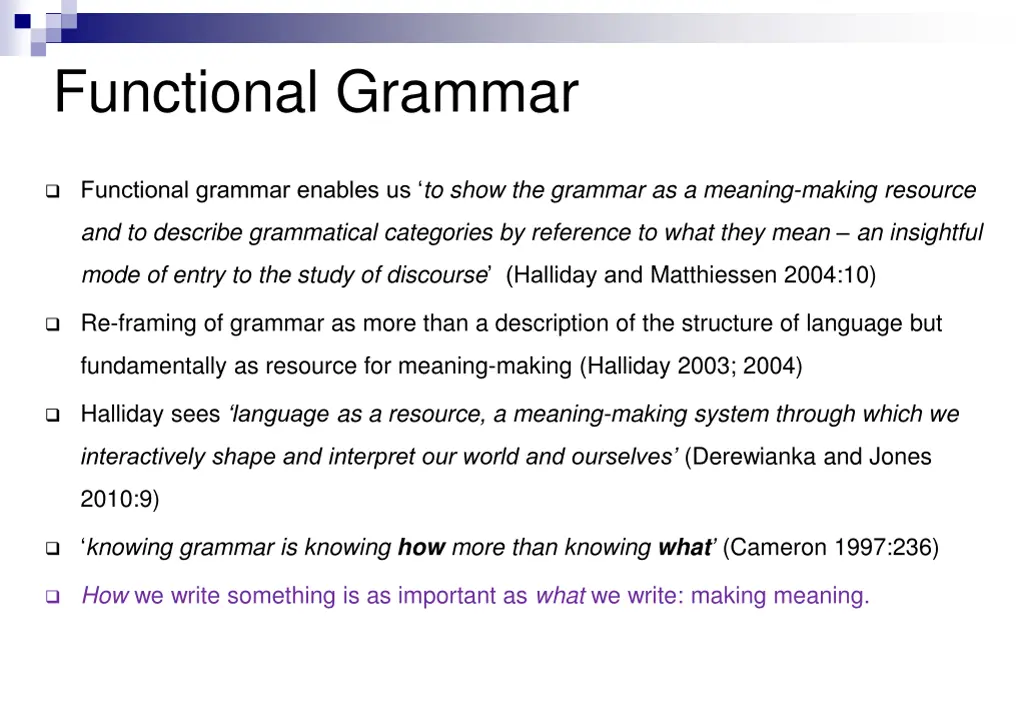 functional grammar