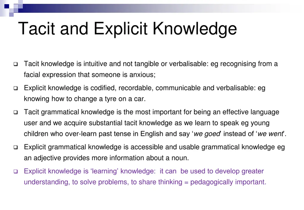 tacit and explicit knowledge