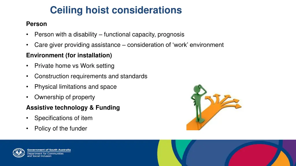 ceiling hoist considerations 1