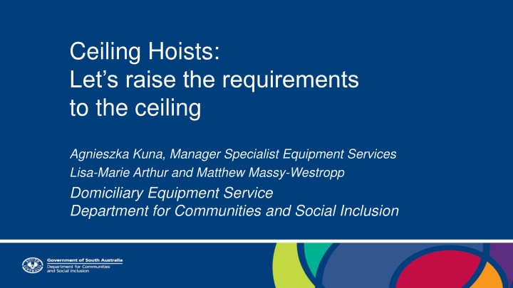 ceiling hoists let s raise the requirements