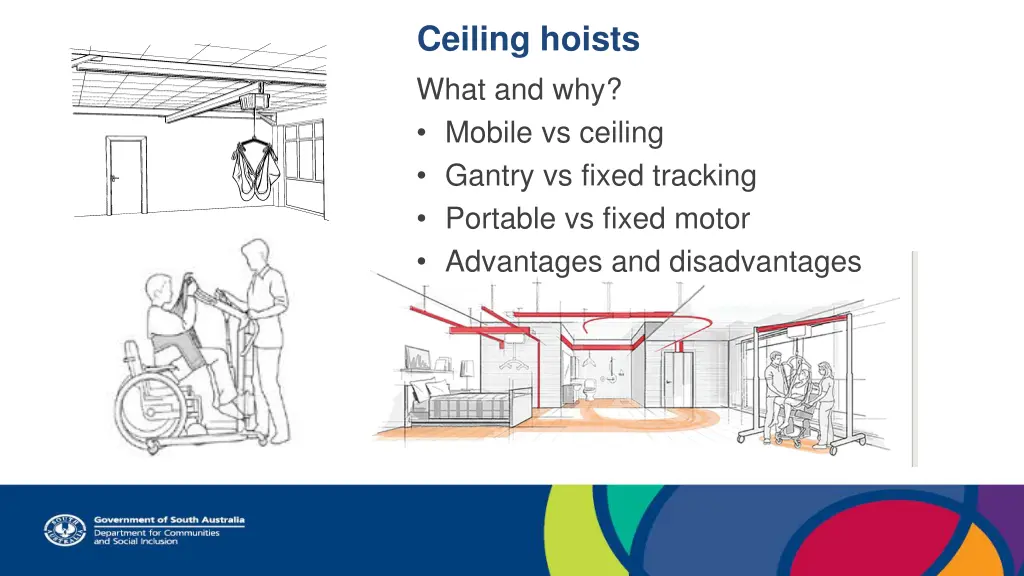 ceiling hoists what and why mobile vs ceiling