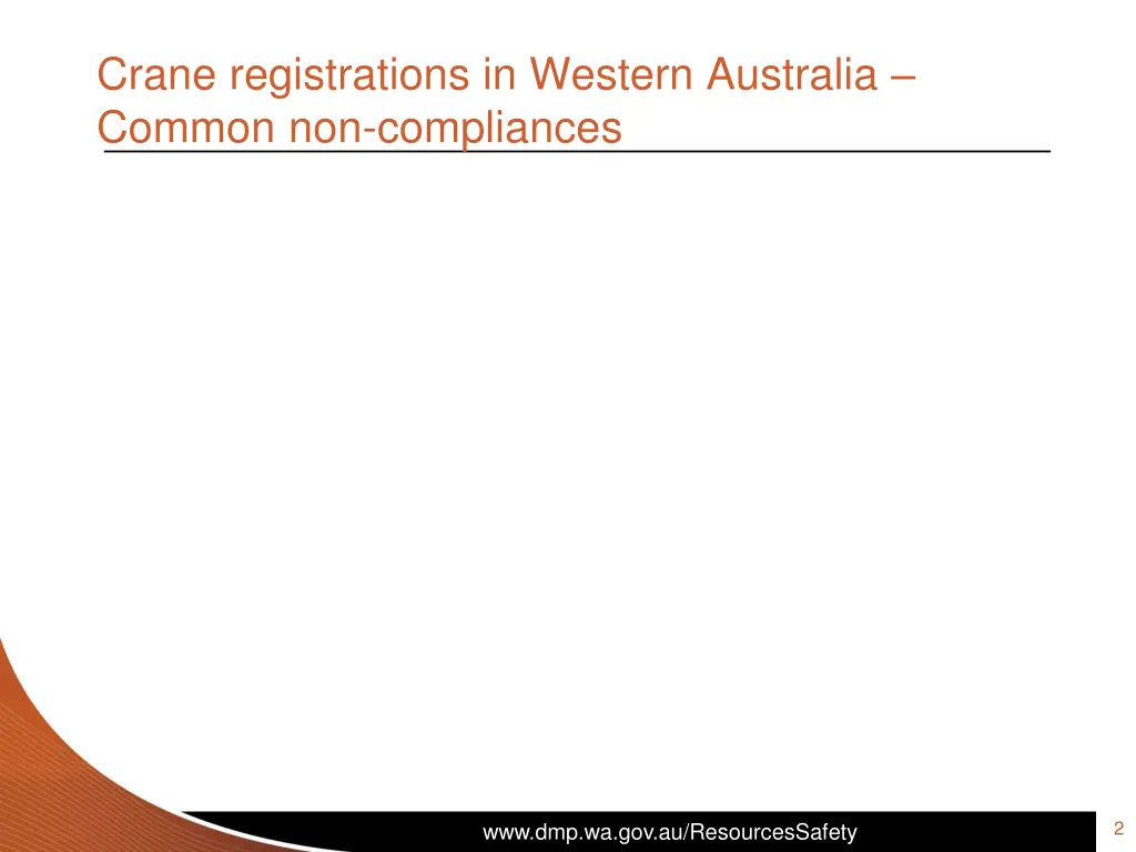 crane registrations in western australia common