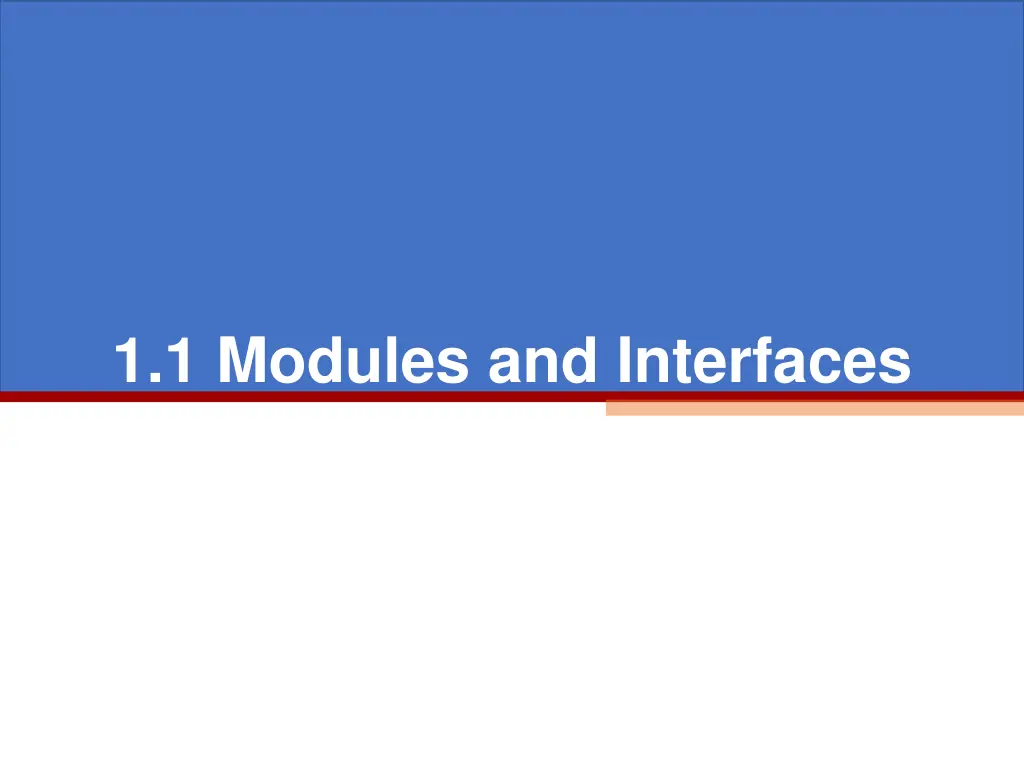 1 1 modules and interfaces