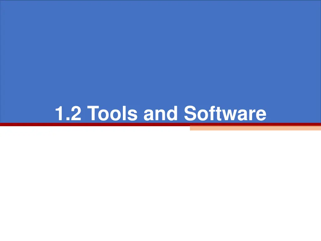 1 2 tools and software