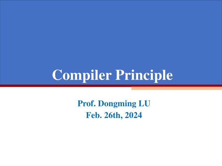 compiler principle