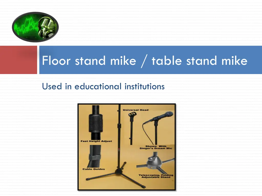 floor stand mike table stand mike