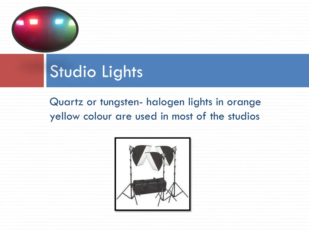 studio lights