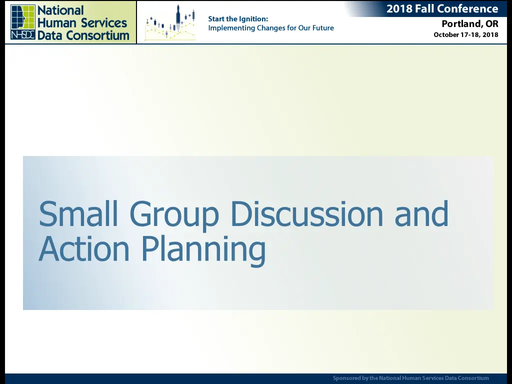 small group discussion and action planning