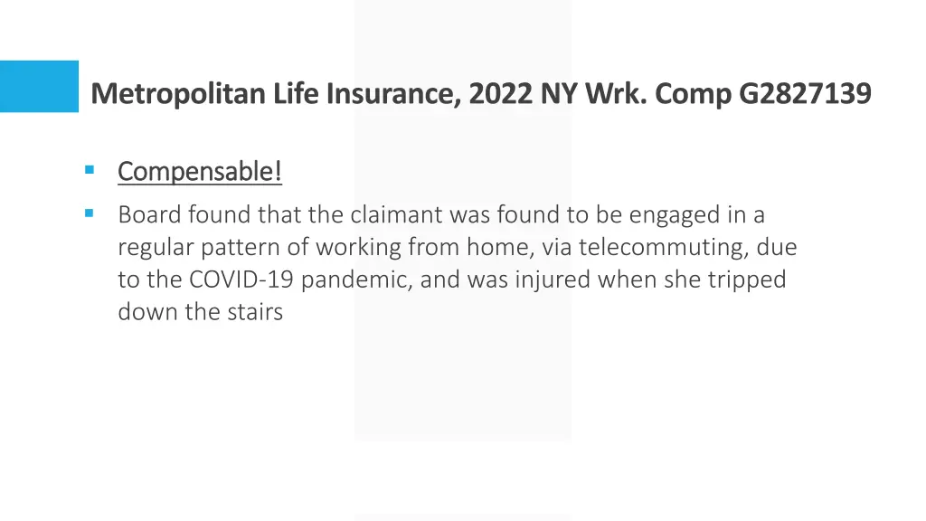 metropolitan life insurance 2022 ny wrk comp 1