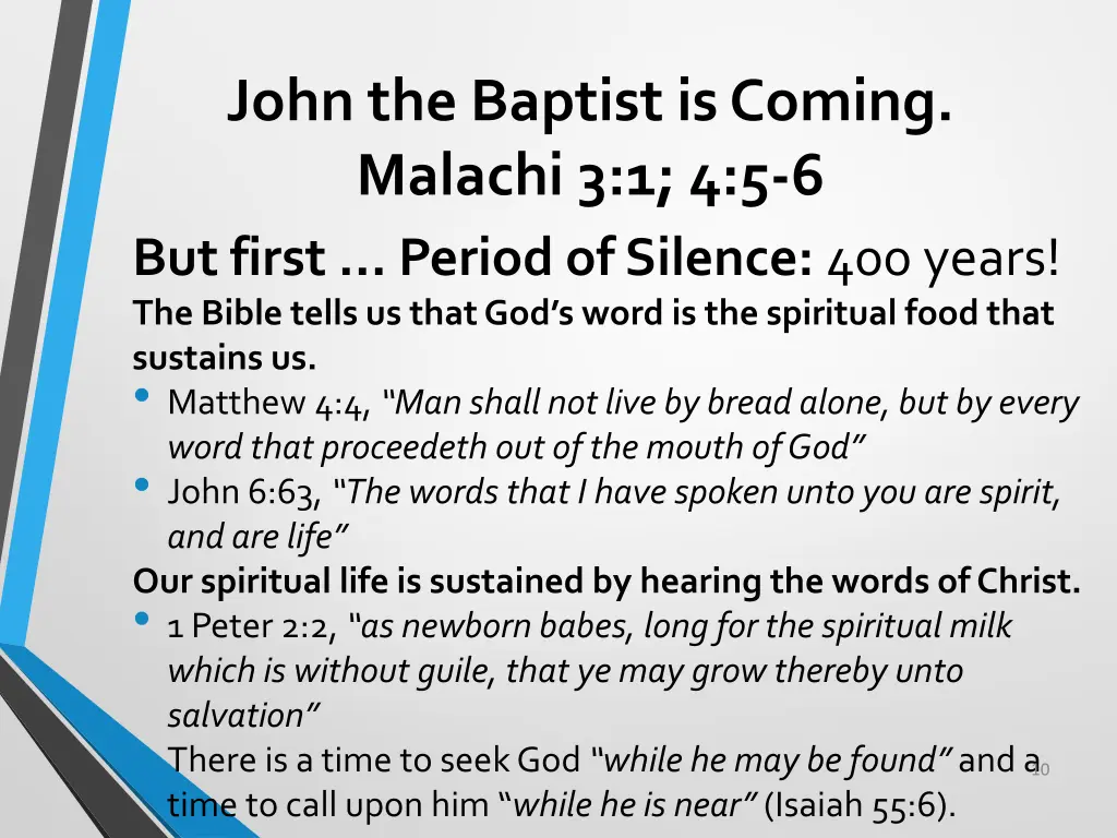 john the baptist is coming malachi 3 1 4 5 6 4