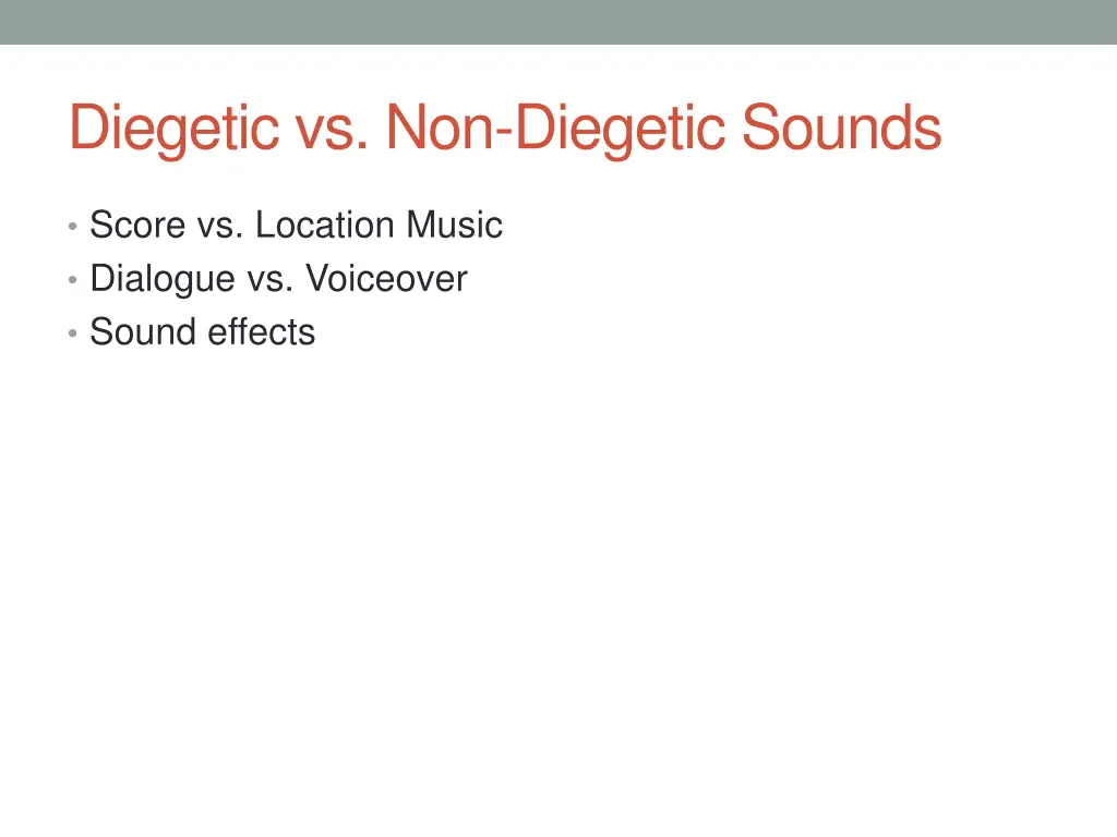 diegetic vs non diegetic sounds