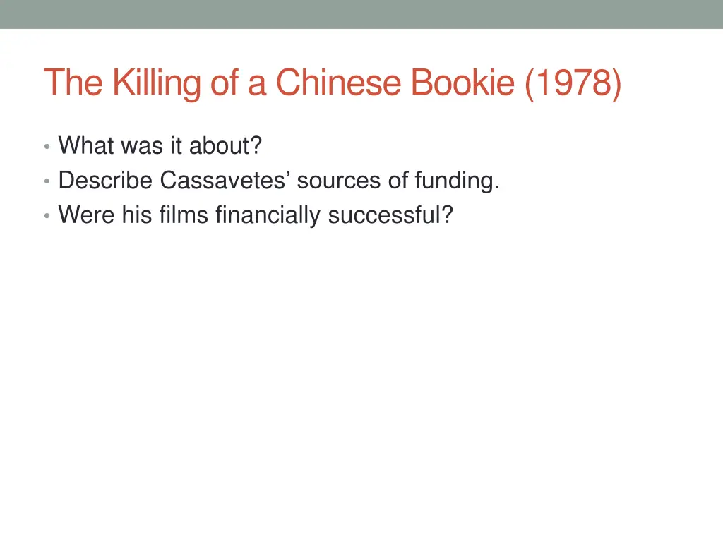 the killing of a chinese bookie 1978