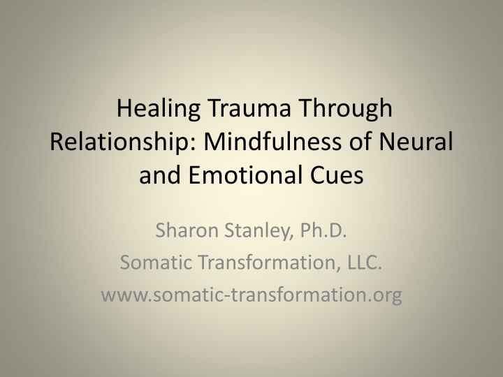 healing trauma through relationship mindfulness