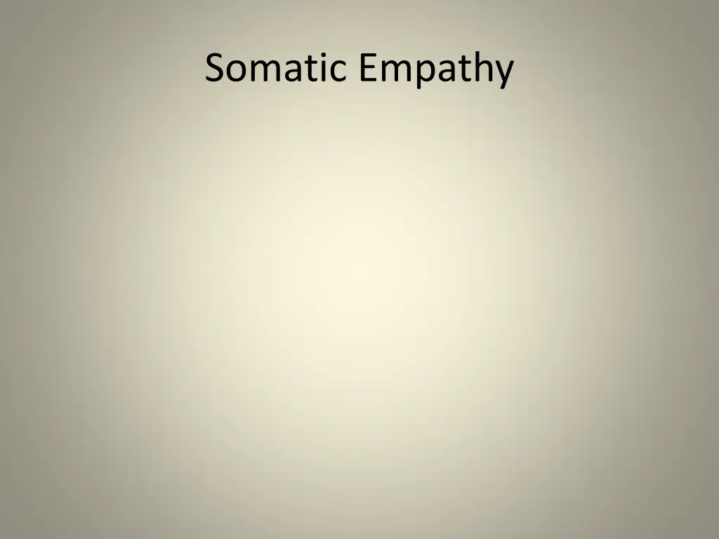 somatic empathy