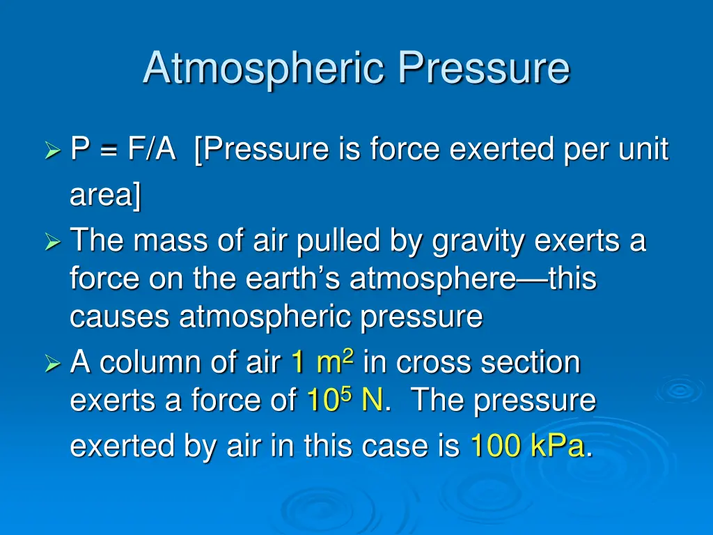 atmospheric pressure