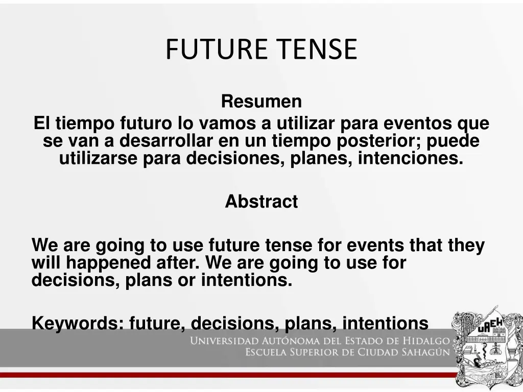 future tense 1