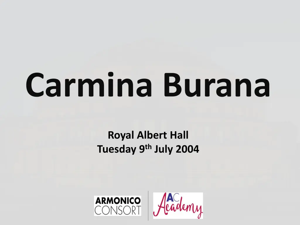 carmina burana