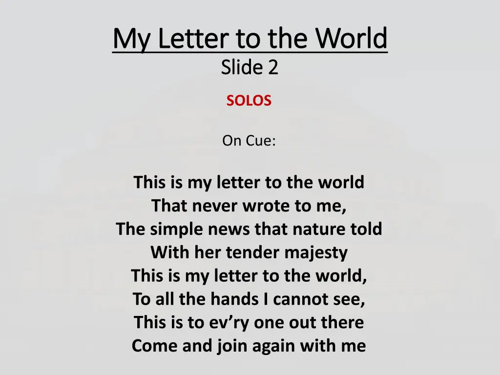 my letter to the world my letter to the world 1