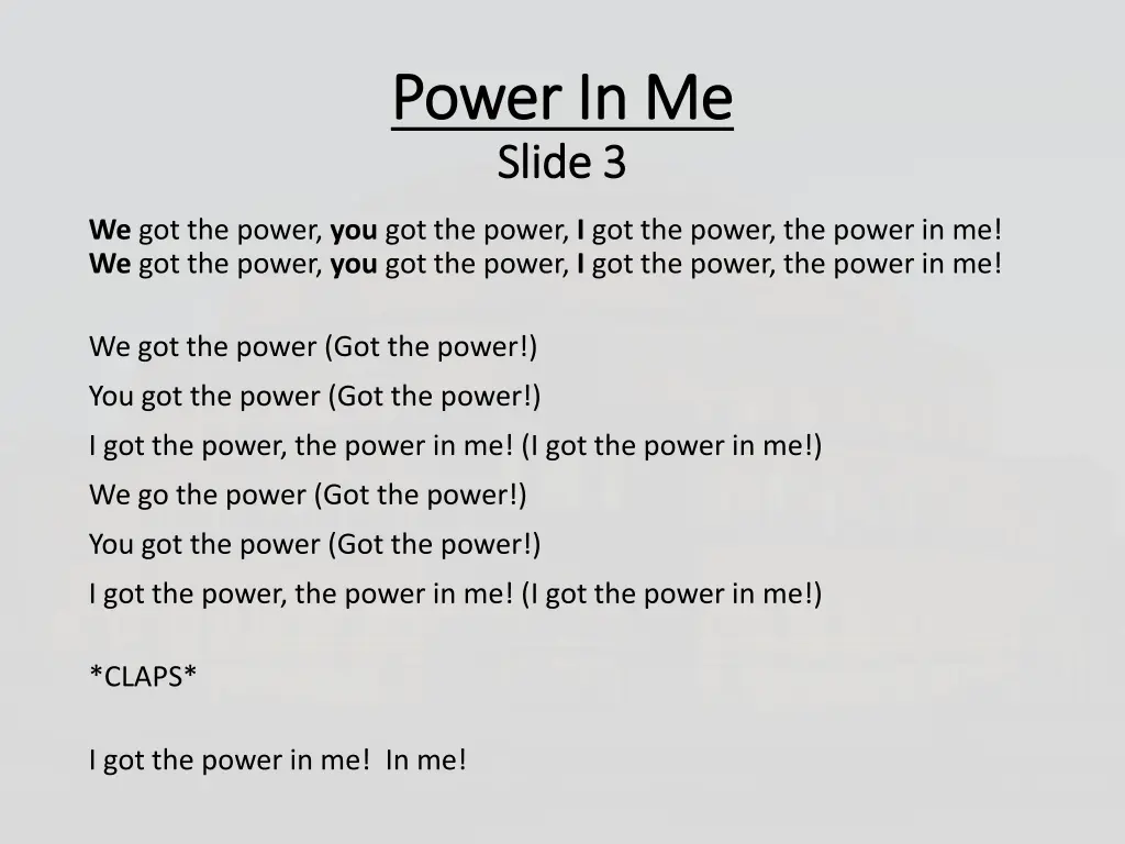 power in me power in me slide 3 slide 3