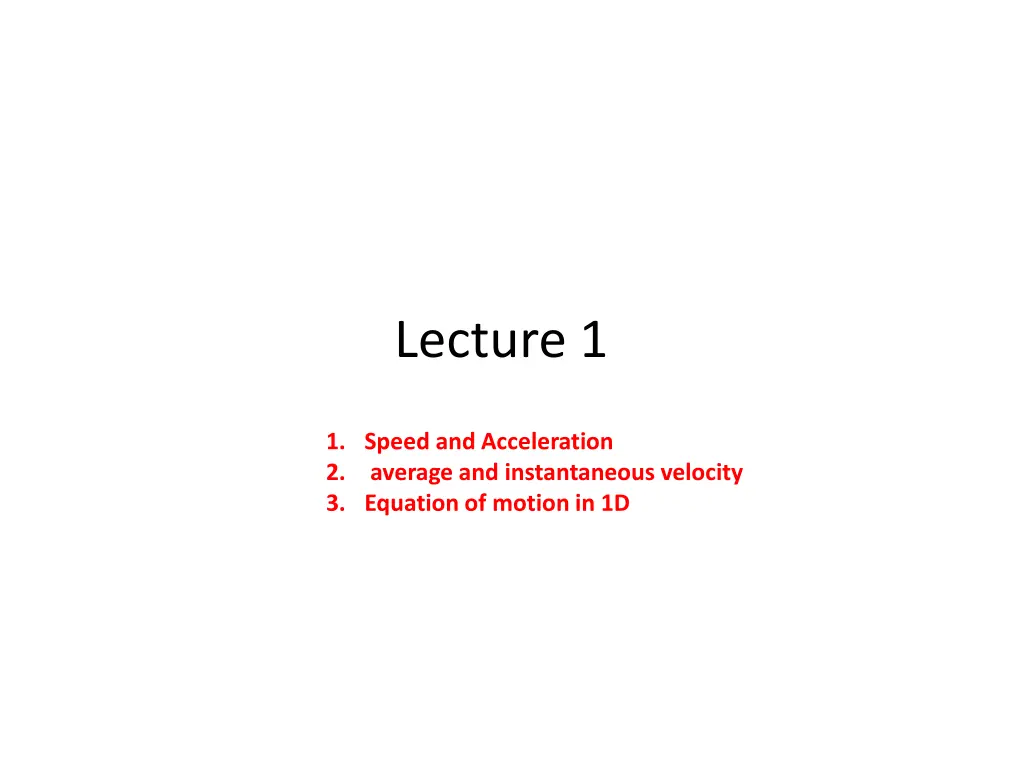 lecture 1